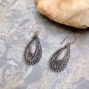 Artisan Handmade Vintage Style Copper Wire Ear Rings